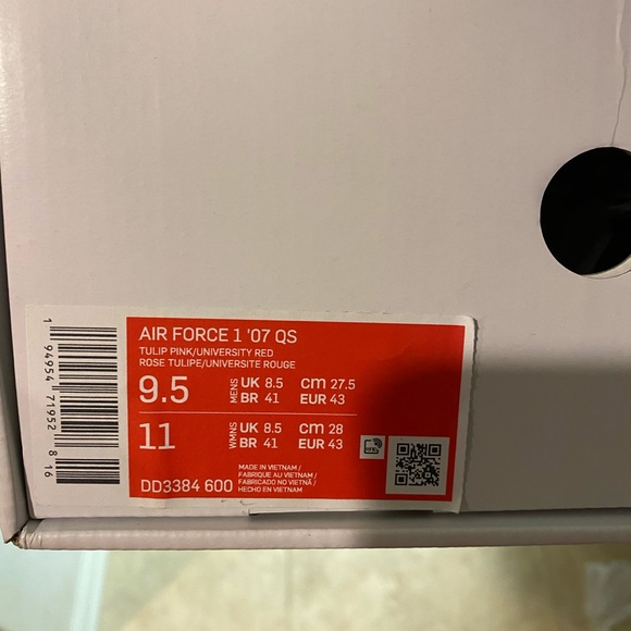 NEW💕❣️Nike Air Force 1 VALENTINES Day Love Letter” 💕💕 - Picture 9 of 12